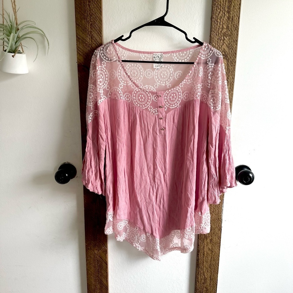 Naif Boutique Plus Women’s 2X Boho Blouse